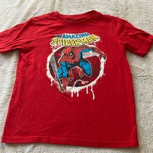 Boys Red Spider-Man Graphic T-Shirt